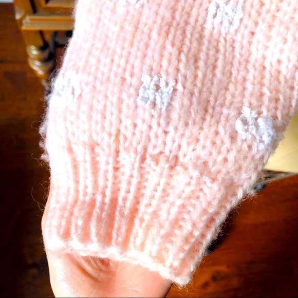 VINTAGE 80s Pastel Cable Knit Sweater - Picture 4 of 10